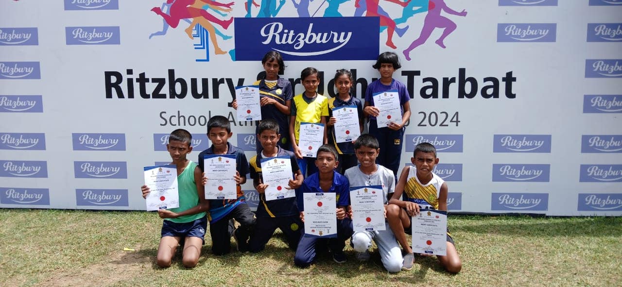 සමස්ත ලංකා Jhon Tarbet කනිෂ්ඨ මළල ක්‍රීඩා  ජයග්‍රහණය 